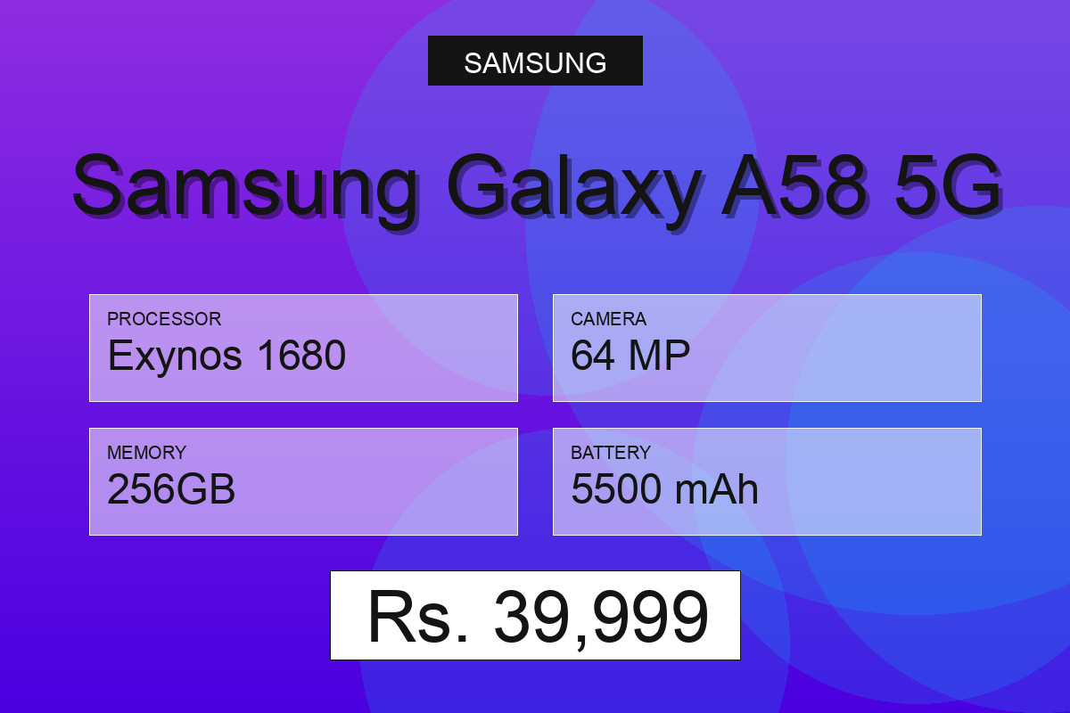 Samsung Galaxy A58 5G