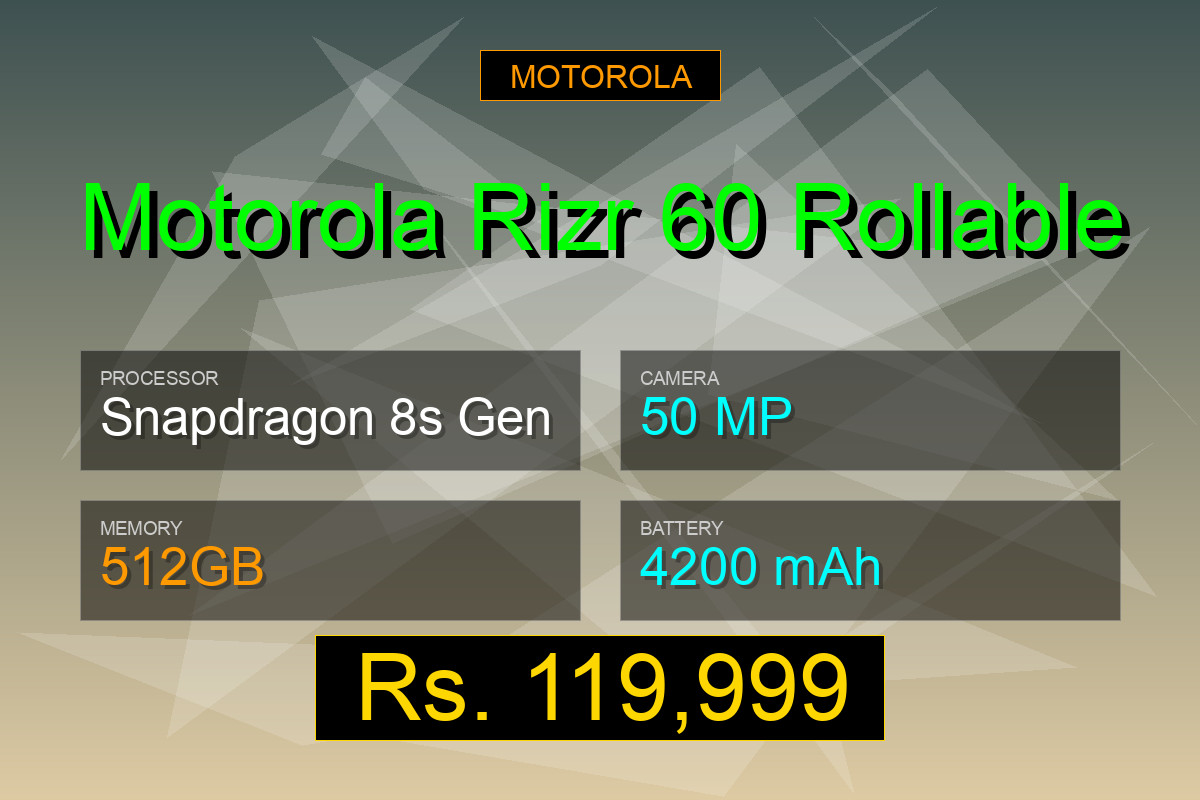 Motorola Motorola Rizr 60 Rollable