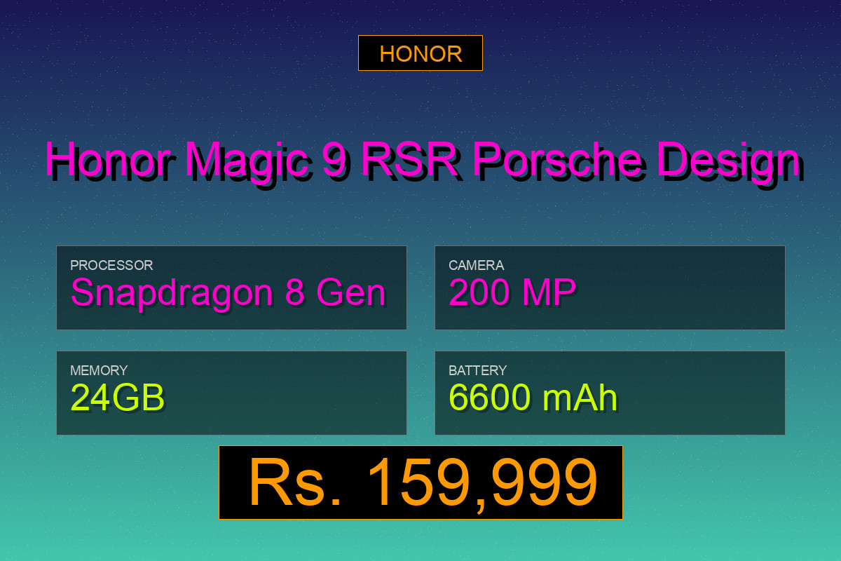 Honor Magic 9 RSR Porsche Design