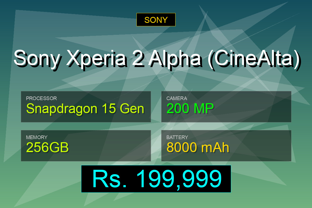 Sony Xperia 2 Alpha (CineAlta)